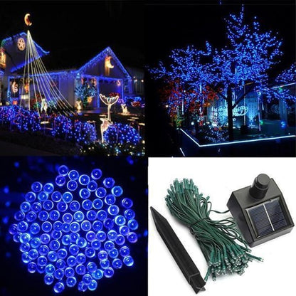 17-Metre 100 LED Solar Fairy String Lights – Outdoor Garden Party Lighting