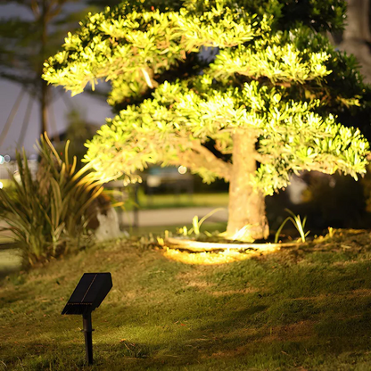 Waterproof RGB LED Solar Multi-Zoom Spotlight – Colour-Changing Landscape Light