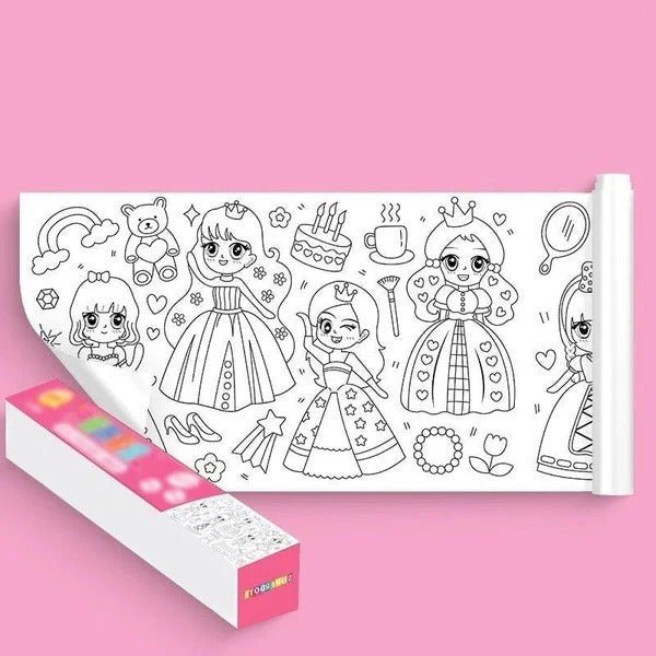 Kids Drawing Roll – Reusable Art Paper Roll for Children's Creativity