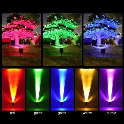 Solar LED Zoom Spotlight – Outdoor Adjustable Garden Security Light