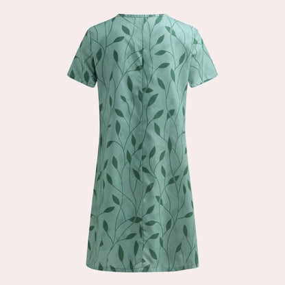 Casual Ladies Printed Dress – Comfortable Everyday Summer Women's Dress