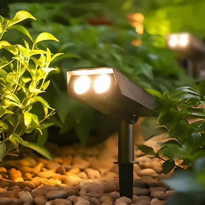 Solar LED Zoom Spotlight – Outdoor Adjustable Garden Security Light