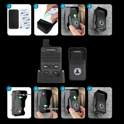 Hands-Free Wireless Intercom Doorbell System – Two-Way Communication Door Bell