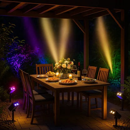 Solar LED Zoom Spotlight – Outdoor Adjustable Garden Security Light