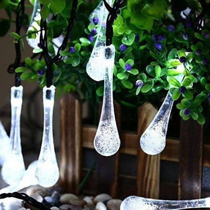 Solar Powered Outdoor String Lights – 15.7FT 20 LED Warm White Garden Lights