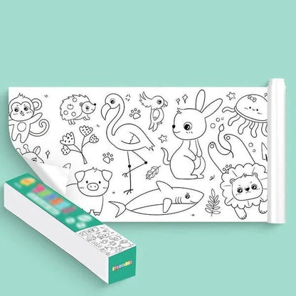 Kids Drawing Roll – Reusable Art Paper Roll for Children's Creativity