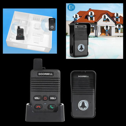 Hands-Free Wireless Intercom Doorbell System – Two-Way Communication Door Bell