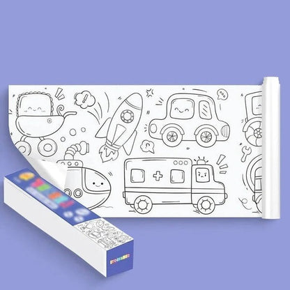 Kids Drawing Roll – Reusable Art Paper Roll for Children's Creativity