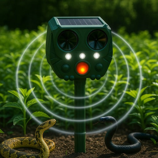 Ultrasonic Solar Snake Repeller – Outdoor Garden Pest & Rodent Deterrent