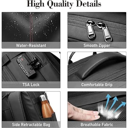Vacuum Compression Travel Backpack – Expandable Packing Cube Carry-On Bag