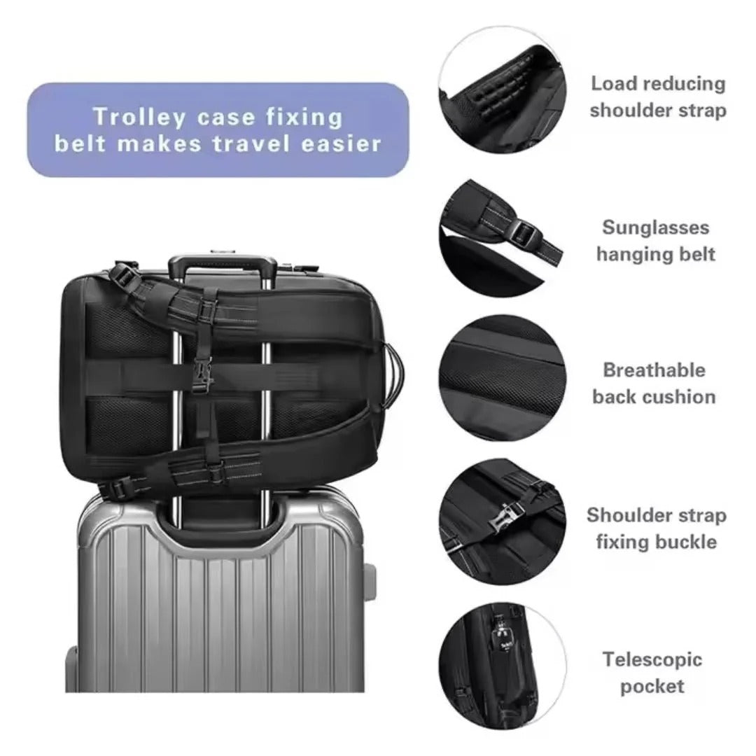Vacuum Compression Travel Backpack – Expandable Packing Cube Carry-On Bag