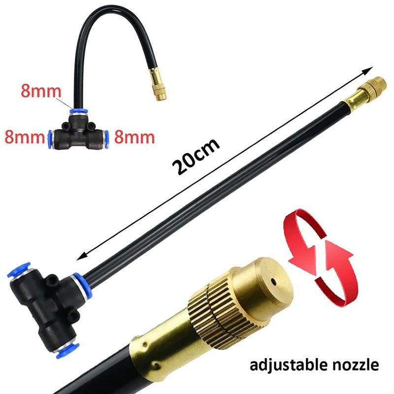 Drip Irrigation Kit with 360° Flexible Hose – Complete Garden Watering System
