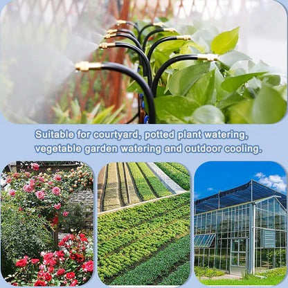 Drip Irrigation Kit with 360° Flexible Hose – Complete Garden Watering System