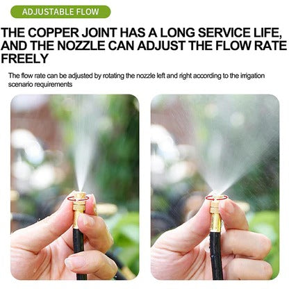Drip Irrigation Kit with 360° Flexible Hose – Complete Garden Watering System
