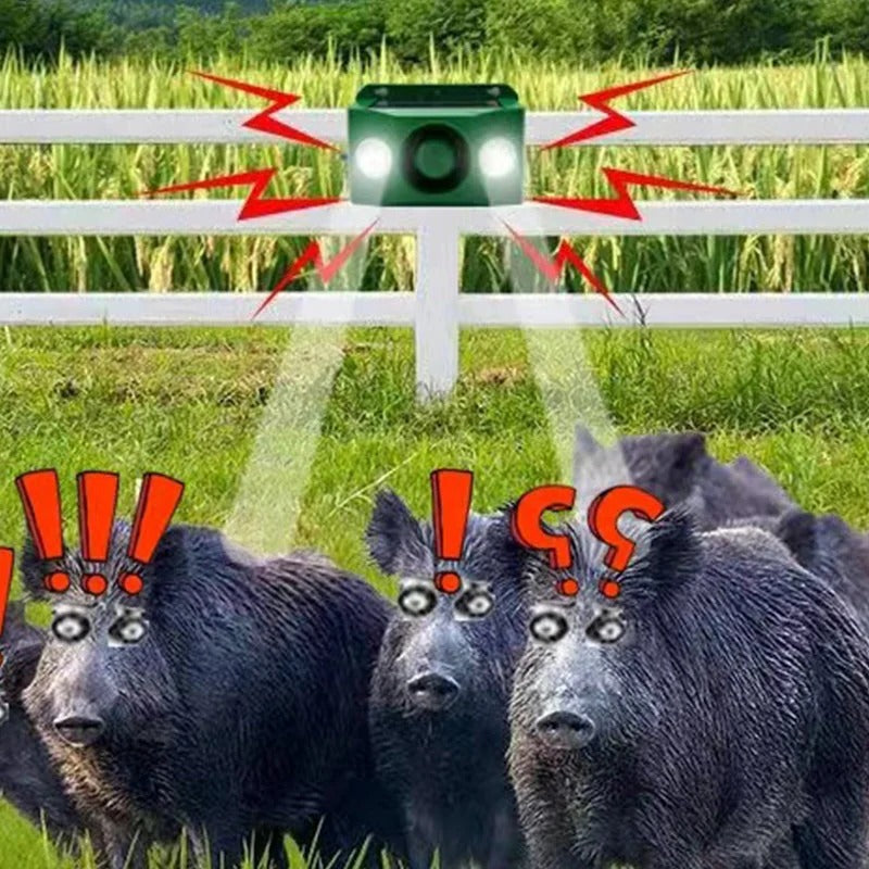 Solar Warning Lights – Beast & Animal Repellent Flashing Deterrent