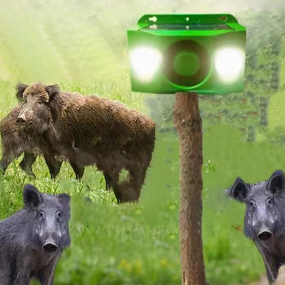 Solar Warning Lights – Beast & Animal Repellent Flashing Deterrent