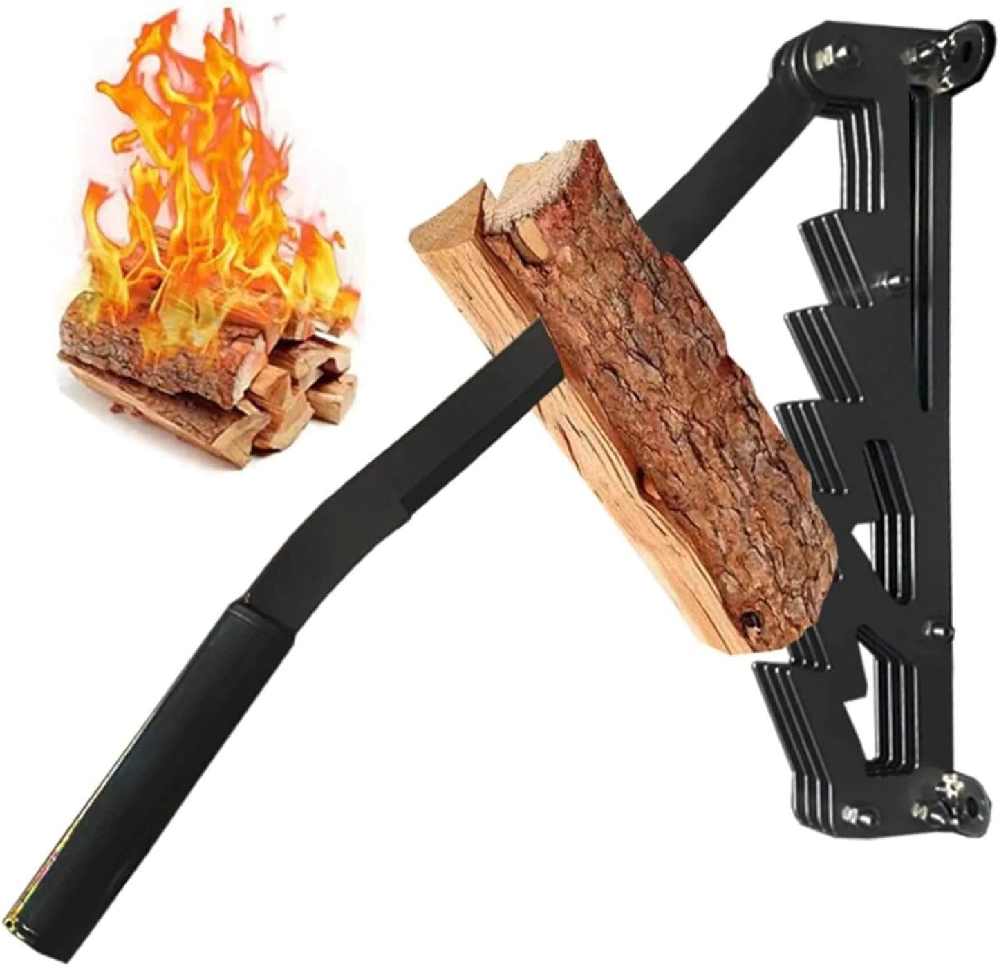 Wall-Mounted Firewood Kindling Splitter – Safe Log Splitting Tool