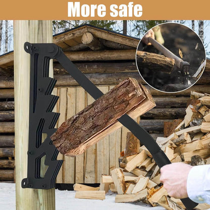 Wall-Mounted Firewood Kindling Splitter – Safe Log Splitting Tool