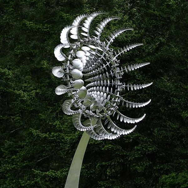 Dual-Motion Decorative Metal Garden Windmill – Kinetic Wind Spinner