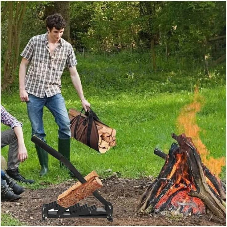 Wall-Mounted Firewood Kindling Splitter – Safe Log Splitting Tool