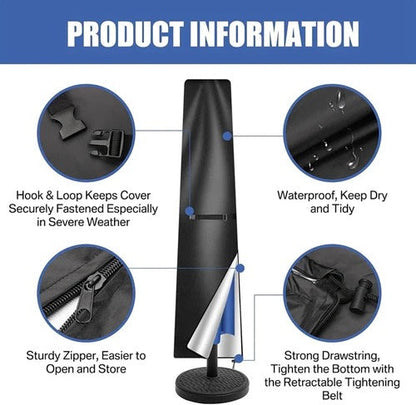 Waterproof Outdoor Parasol Cover – Protective Garden Umbrella Storage Bag