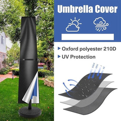 Waterproof Outdoor Parasol Cover – Protective Garden Umbrella Storage Bag