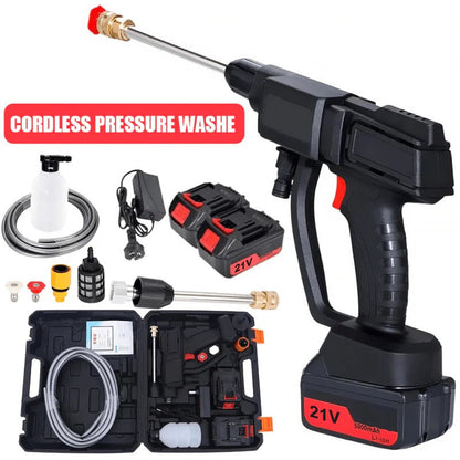 Cordless High-Pressure Washer with 2 Batteries – Portable Power Cleaner
