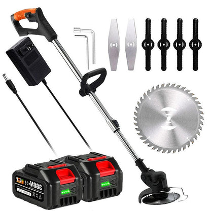 Cordless Electric Grass Trimmer – Battery Powered Lawn Edge Cutter