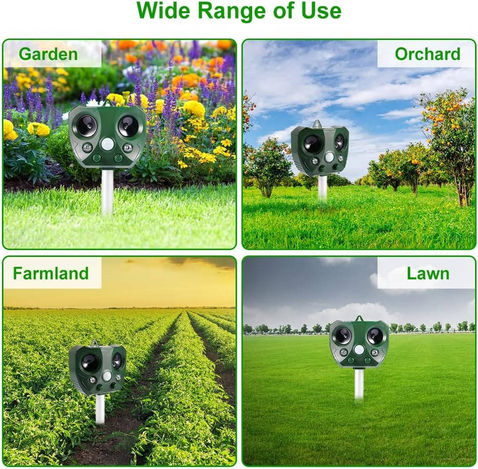 Ultrasonic Pigeon & Bird Scarer – Outdoor Pest Defender Repeller Device