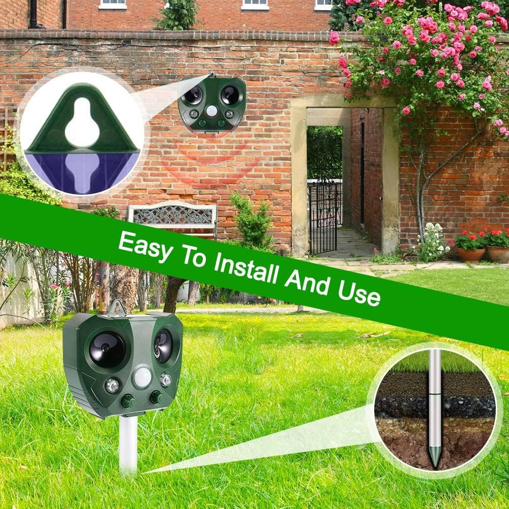 Ultrasonic Pigeon & Bird Scarer – Outdoor Pest Defender Repeller Device