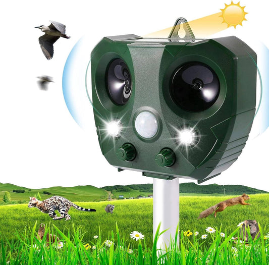 Ultrasonic Pigeon & Bird Scarer – Outdoor Pest Defender Repeller Device