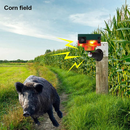 360° Solar Animal Repeller – Ultrasonic Deterrent for Birds Deer & Wild Boar