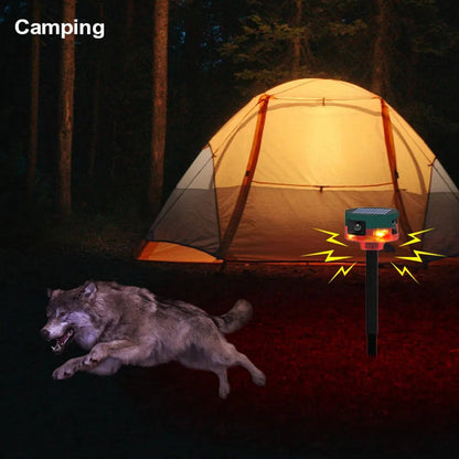 360° Solar Animal Repeller – Ultrasonic Deterrent for Birds Deer & Wild Boar
