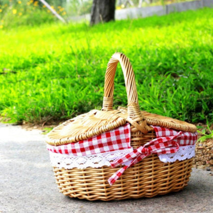 Wicker Picnic Basket – Classic Outdoor Woven Storage & Carry Basket