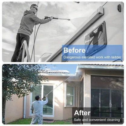 Telescoping Power Washer Extension Wand – 4000 PSI Gutter & Roof Cleaner