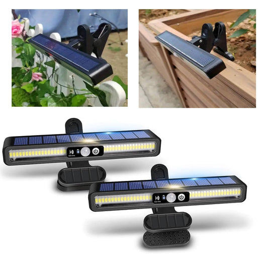 Portable Solar Fence Lights 2-Pack – Waterproof Outdoor Path & Gate Lights