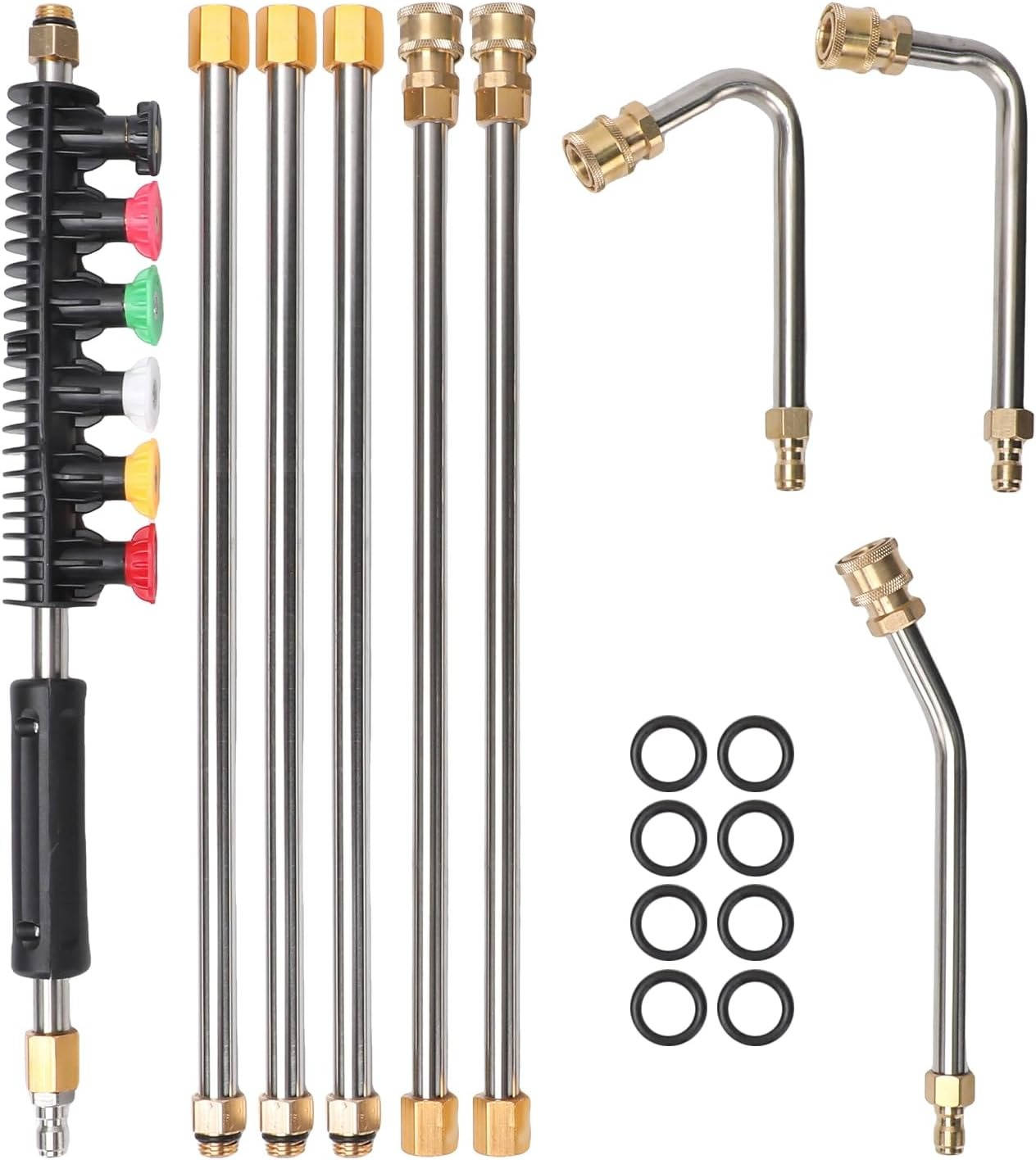 Telescoping Power Washer Extension Wand – 4000 PSI Gutter & Roof Cleaner