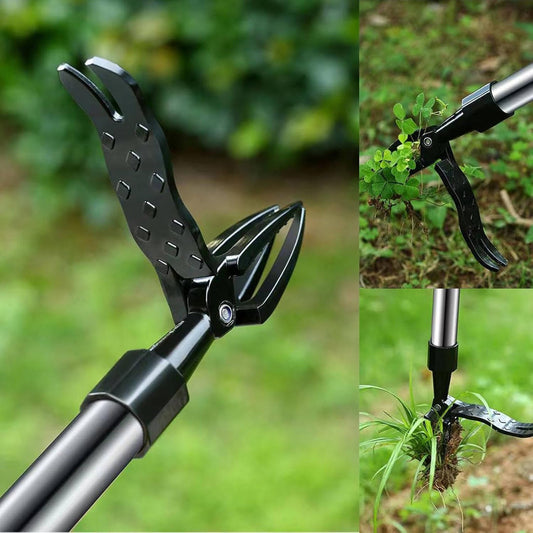 Stand-Up Weed Puller Tool – No-Bend Root Removal Garden Weeder