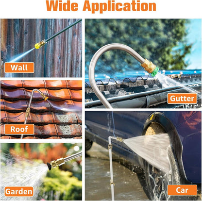 Telescoping Power Washer Extension Wand – 4000 PSI Gutter & Roof Cleaner