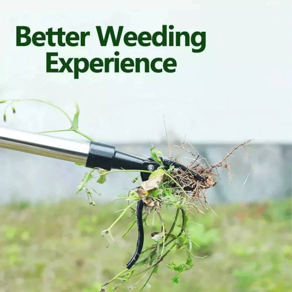 Stand-Up Weed Puller Tool – No-Bend Root Removal Garden Weeder