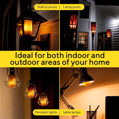 LED Flame Effect Light Bulb – Realistic Flickering Fire Decorative Bulb