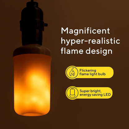 LED Flame Effect Light Bulb – Realistic Flickering Fire Decorative Bulb