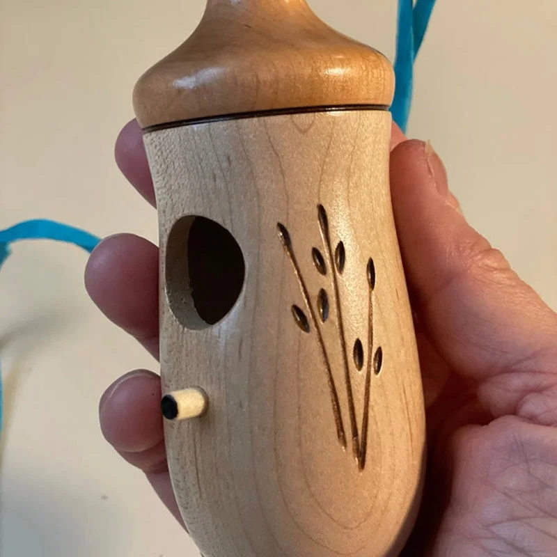 Wooden Hummingbird House – Handcrafted Outdoor Garden Bird Nesting Box