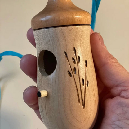 Wooden Hummingbird House – Handcrafted Outdoor Garden Bird Nesting Box