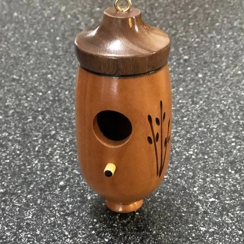 Wooden Hummingbird House – Handcrafted Outdoor Garden Bird Nesting Box