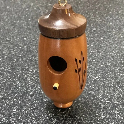 Wooden Hummingbird House – Handcrafted Outdoor Garden Bird Nesting Box