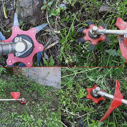 6-Steel Blade Universal Trimmer Head – Replacement Grass Cutter Head