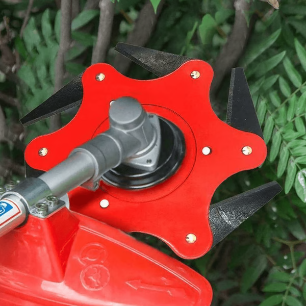 6-Steel Blade Universal Trimmer Head – Replacement Grass Cutter Head