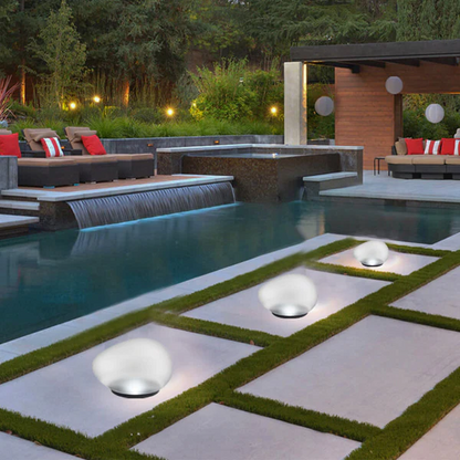 Solar Pebble LED Outdoor Landscape Light – Glass Garden Path Light