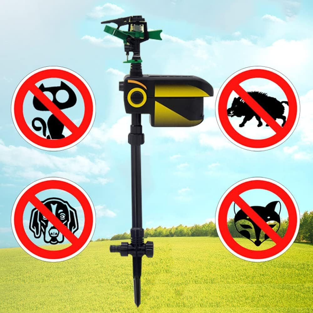 Motion-Activated Animal Repellent Garden Sprinkler – Outdoor Pest Deterrent